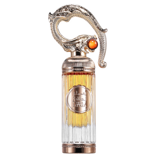 Sticla parfum Lattafa Sehr 100 ml, design minimalist si artistic.