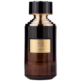 Sticla de parfum Emir Oud and Vanille 75 ml, design elegant si luxos, cu finisaje atent lucrate, potrivit pentru iubitorii de parfumuri orientale rafinate