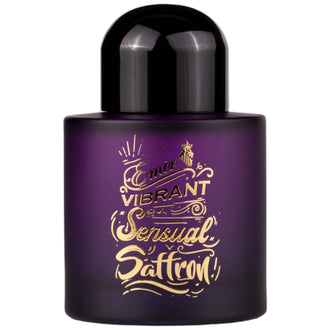 Sticla de parfum Emir Vibrant Sensual Saffron 100 ml, design elegant si luxos, cu finisaje atent lucrate, potrivit pentru iubitorii de parfumuri orientale rafinate