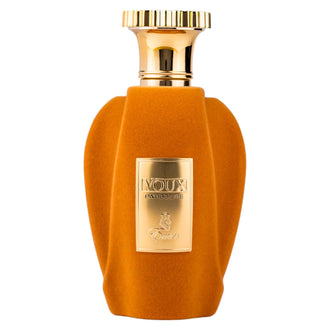 Sticla de parfum Emir Voux Patisserie 100 ml, design elegant si luxos, cu finisaje atent lucrate, potrivit pentru iubitorii de parfumuri orientale rafinate