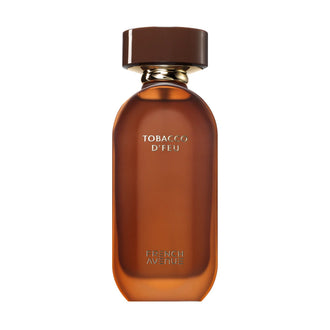 Sticla de parfum French Avenue Tobacco d'Feu 100 ml, design elegant si luxos, cu finisaje atent lucrate, potrivit pentru iubitorii de parfumuri orientale rafinate