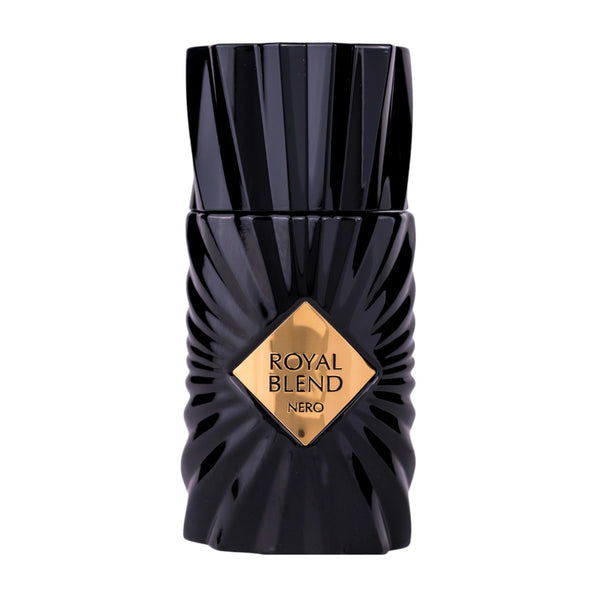 Sticla de parfum French Avenue Royal Blend Nero Extract de Parfum 100 ml, design elegant si luxos, cu finisaje atent lucrate, potrivit pentru iubitorii de parfumuri orientale rafinate