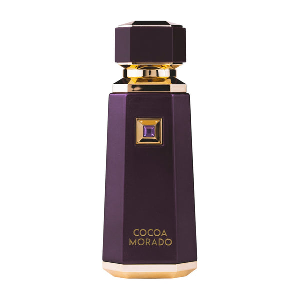 Sticla de parfum French Avenue Cocoa Morado 100 ml, design elegant si luxos, cu finisaje atent lucrate, potrivit pentru iubitorii de parfumuri orientale rafinate