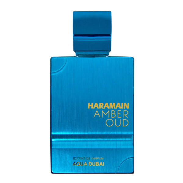 Sticla de parfum Al Haramain Amber Oud Aqua Dubai 100 ml, design elegant si luxos, cu finisaje atent lucrate, potrivit pentru iubitorii de parfumuri orientale rafinate