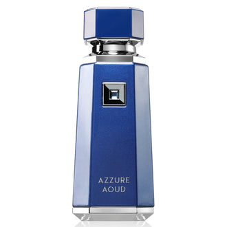 Sticla de parfum French Avenue Azzure Aoud 100 ml, design elegant si luxos, cu finisaje atent lucrate, potrivit pentru iubitorii de parfumuri orientale rafinate