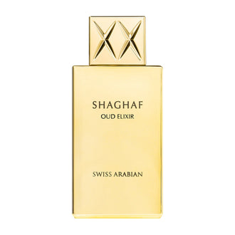Sticla de parfum Swiss Arabian Shaghaf Oud Elixir CC 75 ml, design elegant si luxos, cu finisaje atent lucrate, potrivit pentru iubitorii de parfumuri orientale rafinate