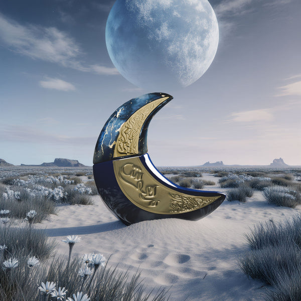 Sticla de parfum Paris Corner Mehwish 100 ml, design elegant si luxos, cu finisaje atent lucrate, potrivit pentru iubitorii de parfumuri orientale rafinate