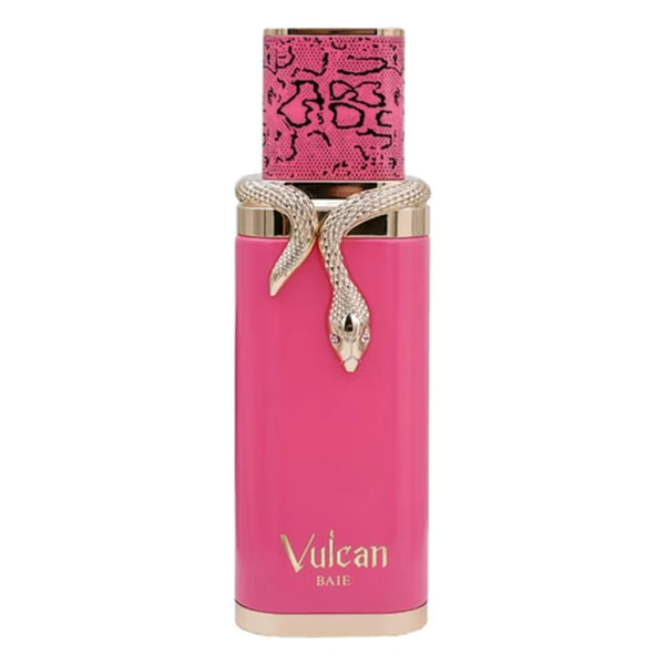 Sticla de parfum French Avenue Vulcan Baie 100 ml, design elegant si luxos, cu finisaje atent lucrate, potrivit pentru iubitorii de parfumuri orientale rafinate