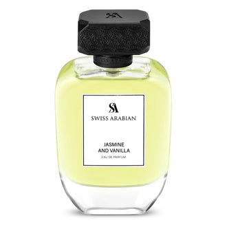 Sticla de parfum Swiss Arabian Jasmin and Vanilla 100 ml, design elegant si luxos, cu finisaje atent lucrate, potrivit pentru iubitorii de parfumuri orientale rafinate