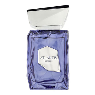 Sticla de parfum French Avenue Atlantis Extrait de Parfum 100 ml, design elegant si luxos, cu finisaje atent lucrate, potrivit pentru iubitorii de parfumuri orientale rafinate