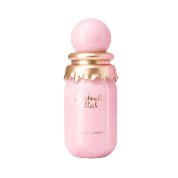 Sticla de parfum Paris Corner Marshmallow Blush 50 ml, design elegant si luxos, cu finisaje atent lucrate, potrivit pentru iubitorii de parfumuri orientale rafinate
