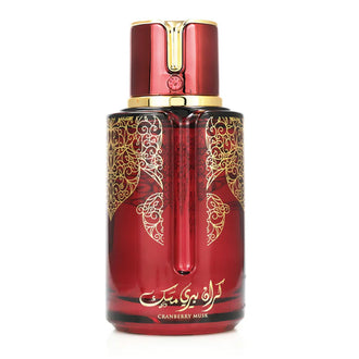 Sticla de parfum Arabiyat Prestige Cranberry Musk 100 ml, design elegant si luxos, cu finisaje atent lucrate, potrivit pentru iubitorii de parfumuri orientale rafinate