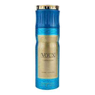 Sticla de parfum Paris Corner Voux Turquoise 200 ml, design elegant si luxos, cu finisaje atent lucrate, potrivit pentru iubitorii de parfumuri orientale rafinate