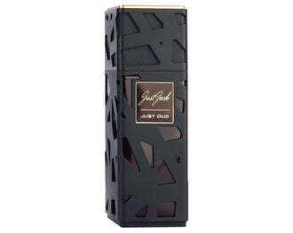 Sticla parfum Just Jack Just Oud 100 ml, flacon ce evoca pretiozitatea oud-ului.