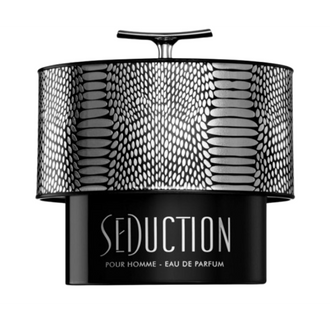 Sticla parfum Armaf Seduction Men 100 ml, flacon albastru cu design masculin.
