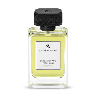 Sticla de parfum Swiss Arabian Bergamot and Patchouli CC 100 ml, design elegant si luxos, cu finisaje atent lucrate, potrivit pentru iubitorii de parfumuri orientale rafinate