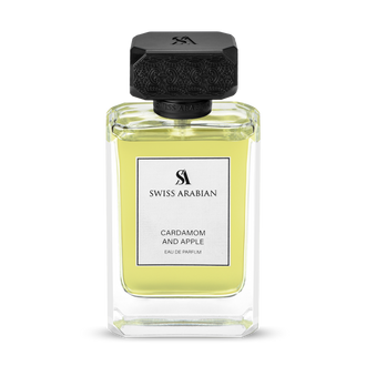 Sticla de parfum Swiss Arabian Cardamom and Apple CC 100 ml, design elegant si luxos, cu finisaje atent lucrate, potrivit pentru iubitorii de parfumuri orientale rafinate