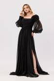 Rochie lunga eleganta, de seara, Bianca, Neagra