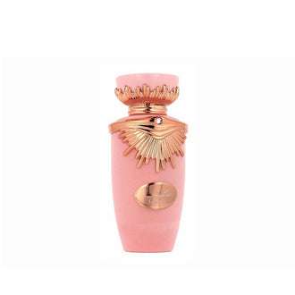 Parfum Lattafa Haya 100 ml, flacon roz cu design sic si feminin.