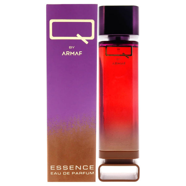 Sticla parfum Armaf Q Essence Woman 100 ml, flacon elegant cu design curbat.