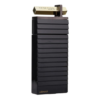 Parfum Armaf Venetian Gold 100 ml, flacon auriu stralucitor si luxos.