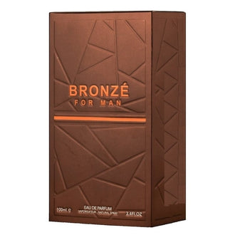 Parfum Alhambra Bronze for Men 100 ml, flacon cu accente metalice de bronz si design modern.
