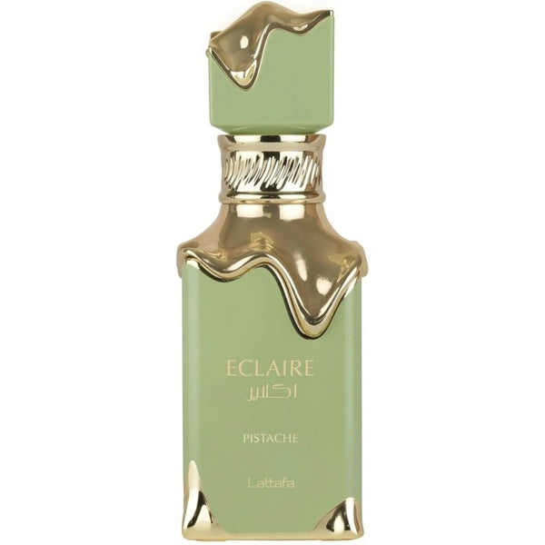 Parfum Lattafa Eclaire Pistache 100 ml, design inspirat de nuanta fisticului.