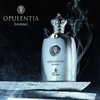 Sticla de parfum Emir Opulentia Inverno 100 ml, design elegant si luxos, cu finisaje atent lucrate, potrivit pentru iubitorii de parfumuri orientale rafinate