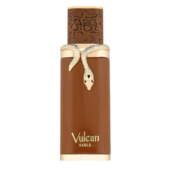 Sticla de parfum French Avenue Vulcan Sable 100 ml, design elegant si luxos, cu finisaje atent lucrate, potrivit pentru iubitorii de parfumuri orientale rafinate
