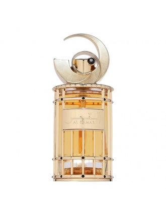 Sticla de parfum French Avenue Al Qamar 100 ml, design elegant si luxos, cu finisaje atent lucrate, potrivit pentru iubitorii de parfumuri orientale rafinate