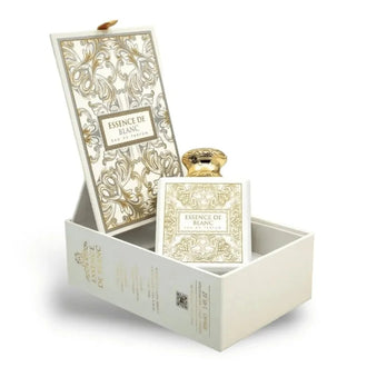 Sticla de parfum French Avenue Essence De Blanc 100 ml, design elegant si luxos, cu finisaje atent lucrate, potrivit pentru iubitorii de parfumuri orientale rafinate