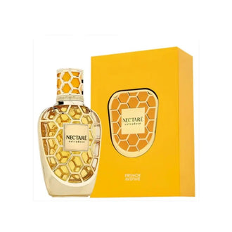 Sticla de parfum French Avenue Nectare Extradose Extrait de Parfum 80 ml, design elegant si luxos, cu finisaje atent lucrate, potrivit pentru iubitorii de parfumuri orientale rafinate