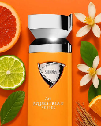 Sticla de parfum French Avenue Pierce - An Equestrian Series 100 ml, design elegant si luxos, cu finisaje atent lucrate, potrivit pentru iubitorii de parfumuri orientale rafinate