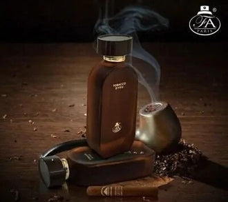 Sticla de parfum French Avenue Tobacco d'Feu 100 ml, design elegant si luxos, cu finisaje atent lucrate, potrivit pentru iubitorii de parfumuri orientale rafinate