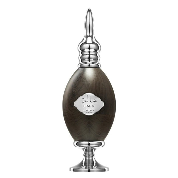 Parfum Lattafa Pride Hala 100 ml, flacon sculptural cu un capac artistic unic.