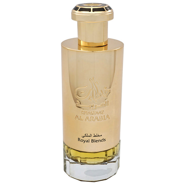 Parfum Lattafa Khaltaat al Arabia Gold 100 ml, flacon auriu cu design luxos.