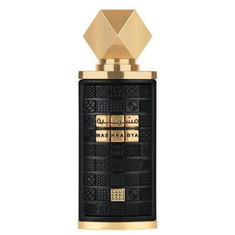 Parfum Lattafa Mashrabya 100 ml, flacon inspirat de arhitectura orientala.