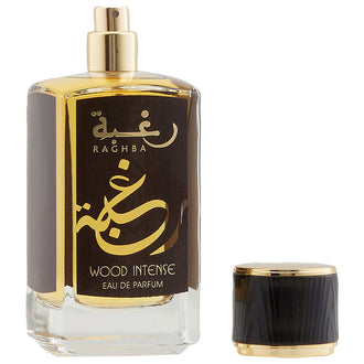 Apa de parfum, Lattafa, Raghba Wood Intense, 100 ml