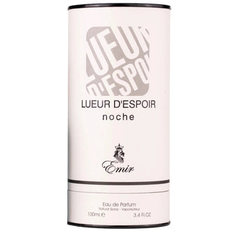 Sticla de parfum Emir Lueur d'Espoir Noche 100 ml, design elegant si luxos, cu finisaje atent lucrate, potrivit pentru iubitorii de parfumuri orientale rafinate