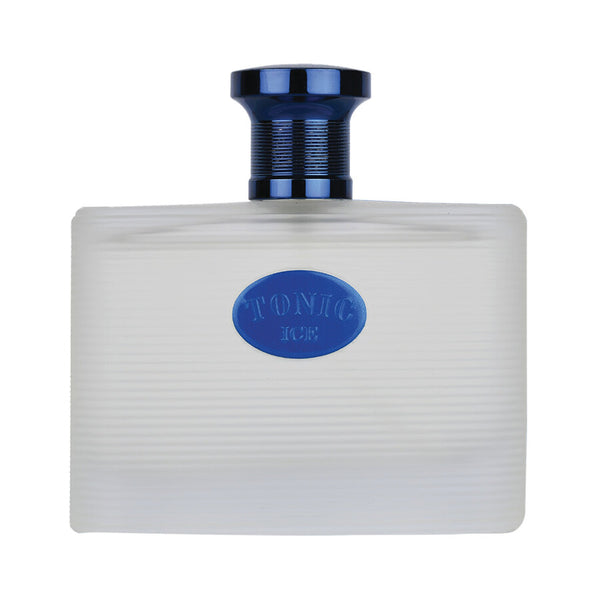 Parfum Alhambra Tonic Ice 100 ml, flacon argintiu ce sugereaza raceala ghetei.