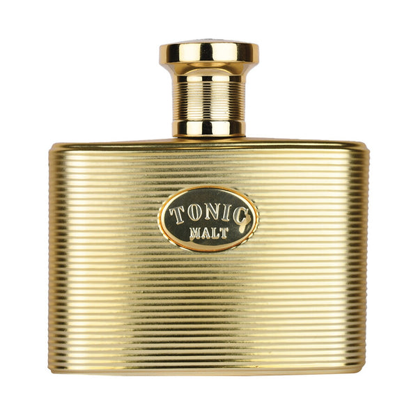 Sticla parfum Alhambra Tonic Malt 100 ml, design masculin in culori calde.