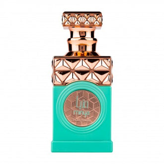Sticla de parfum Paris Corner Minya 100 ml, design elegant si luxos, cu finisaje atent lucrate, potrivit pentru iubitorii de parfumuri orientale rafinate