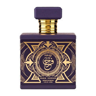 Sticla de parfum Paris Corner Farah extract de parfum 100 ml, design elegant si luxos, cu finisaje atent lucrate, potrivit pentru iubitorii de parfumuri orientale rafinate