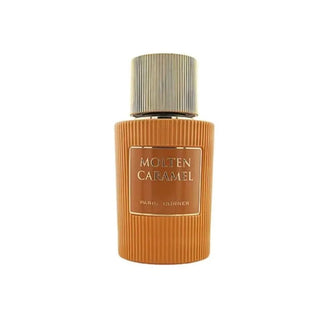 Sticla de parfum Paris Corner Molten Caramel 100 ml, design elegant si luxos, cu finisaje atent lucrate, potrivit pentru iubitorii de parfumuri orientale rafinate