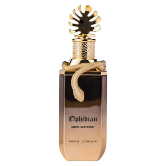 Sticla de parfum Paris Corner Ophidian Sweet Surrender 100 ml, design elegant si luxos, cu finisaje atent lucrate, potrivit pentru iubitorii de parfumuri orientale rafinate