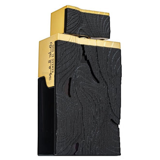 Sticla parfum Lattafa Ramaad al Oud 100 ml, design sobru si luxos.