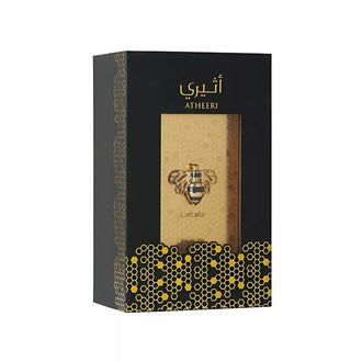 Flacon parfum Alhambra Atheeri 100 ml, design transparent si elegant, stil minimalist.