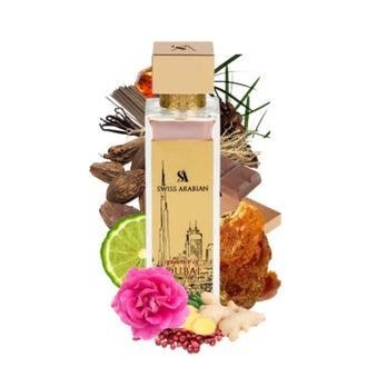 Sticla de parfum Swiss Arabian Opulence of Dubai Extrait de Parfum 100 ml, design elegant si luxos, cu finisaje atent lucrate, potrivit pentru iubitorii de parfumuri orientale rafinate