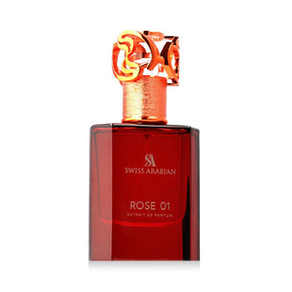 Sticla de parfum Swiss Arabian Rose 01 Extract de Parfum CC 50 ml, design elegant si luxos, cu finisaje atent lucrate, potrivit pentru iubitorii de parfumuri orientale rafinate