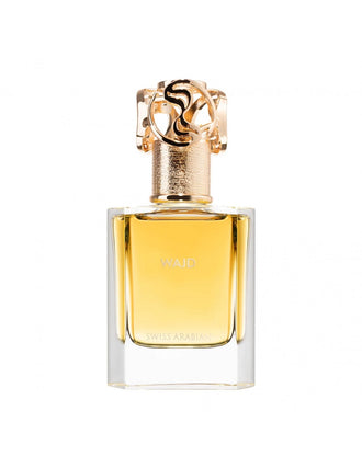 Sticla de parfum Swiss Arabian Wajd Extract de Parfum CC 50 ml, design elegant si luxos, cu finisaje atent lucrate, potrivit pentru iubitorii de parfumuri orientale rafinate